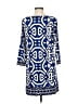 Laundry by Design Print Blue Casual Dress Size 6 - photo 2