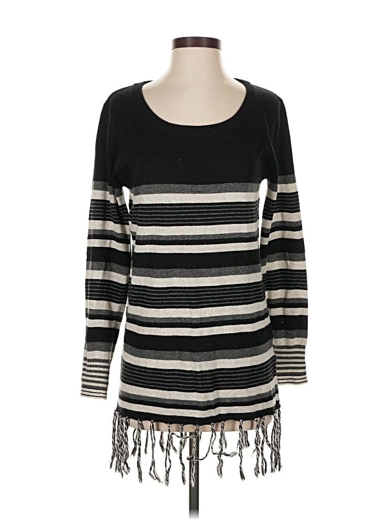 Pre-owned Love Token Pullover Sweater In Black