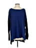 DKNY Jeans 100% Cotton Color Block Blue Pullover Sweater Size S - photo 1