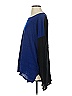 DKNY Jeans 100% Cotton Color Block Blue Pullover Sweater Size S - photo 5