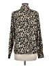 Halogen Animal Print Ivory Long Sleeve Blouse Size M - photo 2