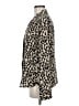 Halogen Animal Print Ivory Long Sleeve Blouse Size M - photo 5