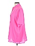 Assorted Brands Solid Pink Short Sleeve Blouse Size L - photo 5