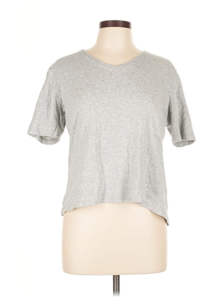 Pre-owned Chico's Short Sleeve T-shirt In Silver
