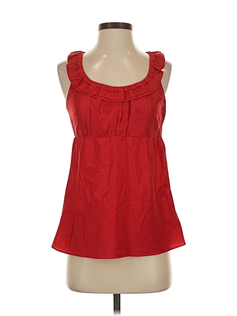 Pre-owned Fossil Sleeveless Blouse In Red