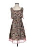 Judith March 100% Polyester Paisley Brown Casual Dress Size S - photo 1