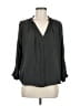 dRA Los Angeles 100% Polyester Gray 3/4 Sleeve Blouse Size M - photo 1
