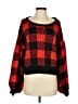 Jen's Pirate Booty 100% Acrylic Plaid Red Pullover Sweater Size S - photo 1