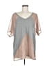 Upson Downes 100% Polyester Gray Short Sleeve Top Size M - photo 1
