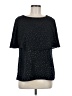 DKNY 100% Polyester Black Short Sleeve Top Size M - photo 1
