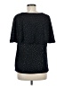 DKNY 100% Polyester Black Short Sleeve Top Size M - photo 2