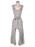 Monteau Stripes Gray Jumpsuit Size S - photo 1