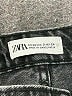 Zara 100% Cotton Chevron-herringbone Black Gray Jeans Size 2 - photo 6