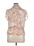 Elementz 100% Polyester Floral Ivory Short Sleeve Blouse Size XL - photo 2