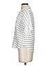 Garnet Hill Stripes Silver Short Sleeve Blouse Size 4 - photo 5