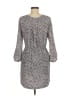 Eliot 100% Silk Chevron-herringbone Multi Color Gray Casual Dress Size 6 - photo 2