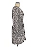 Eliot 100% Silk Chevron-herringbone Multi Color Gray Casual Dress Size 6 - photo 4
