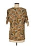 MICHAEL Michael Kors Paisley Brown Short Sleeve Blouse Size M - photo 2
