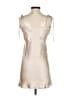 Princess Polly 100% Polyester Metallic Silver Tan Cocktail Dress Size 4 - photo 2