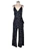 Kaileigh Polka Dots Blue Jumpsuit Size M - photo 1