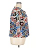 Rafaella 100% Cotton Paisley Blue Cardigan Size 2X - photo 4