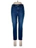 Flawless Solid Blue Jeans Size 10 (petite) - photo 1