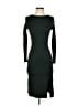 Mango Solid Black Green Cocktail Dress Size 2 - photo 1