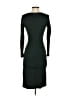 Mango Solid Black Green Cocktail Dress Size 2 - photo 2