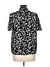 MICHAEL Michael Kors 100% Polyester Floral Black Short Sleeve Blouse Size M - photo 2