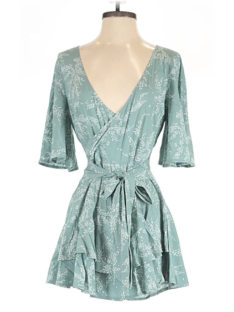 Pre-owned Polly Romper In Blue