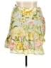 Express Floral Yellow Casual Skirt Size 14 - photo 1