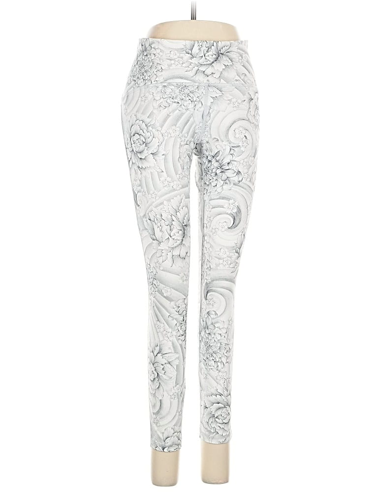 Pre-owned Lululemon Athletica Leggings In Silver