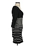 Max Studio Stripes Black Casual Dress Size S - photo 4