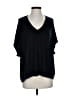 Lou & Grey Black Short Sleeve Top Size XS - photo 1