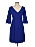 Vince Camuto Solid Blue Cocktail Dress Size 2 - photo 2