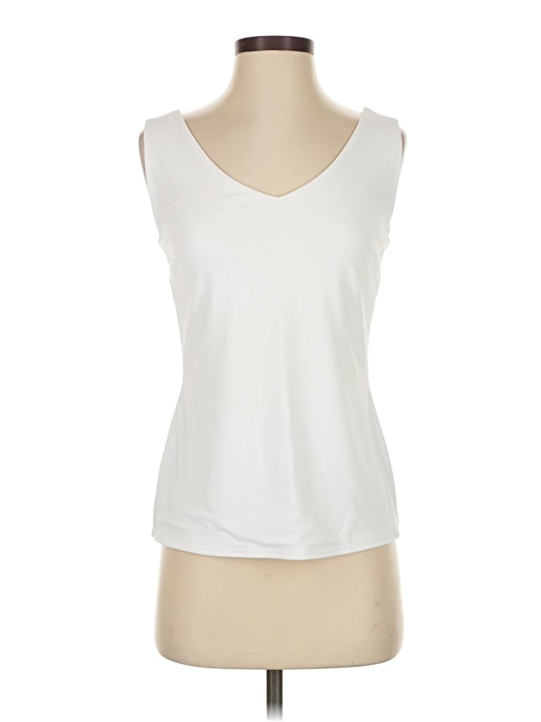 Pre-owned Joseph Ribkoff Sleeveless T-shirt In White