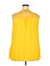 Torrid 100% Rayon Yellow Sleeveless Blouse Size 2X Plus (2) - photo 2