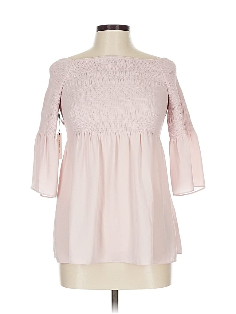 Babaton 3/4 Sleeve Blouse In Pink