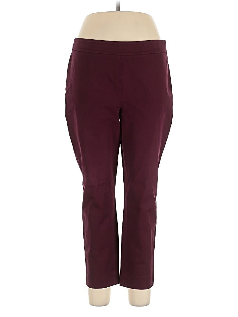 Pre-owned Talbots Active Pants In Burgundy