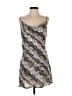 Dance & Marvel 100% Polyester Print Gray Casual Dress Size S - photo 1