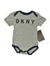 DKNY Gray Short Sleeve Onesie Size 0-3 mo - photo 1