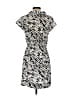 BCBGeneration 100% Polyester Graphic Gray Casual Dress Size S - photo 2