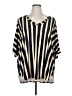 Cool Melon Stripes Gold 3/4 Sleeve Blouse Size XL - photo 1