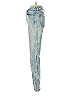7 For All Mankind Tie-dye Blue Jeans Size 26 waist - photo 5