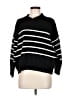 Assorted Brands Stripes Black Pullover Sweater Size M (estimated) - photo 1