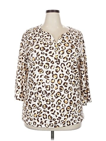 Karen Scott 3/4 Sleeve Blouse (view 1)