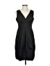 Donna Ricco Solid Black Cocktail Dress Size 6 - photo 1