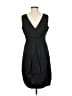 Donna Ricco Solid Black Cocktail Dress Size 6 - photo 2