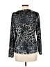 TanJay Animal Print Silver Long Sleeve Top Size L - photo 2