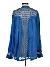 Neiman Marcus 100% Rayon Blue Long Sleeve Blouse Size S - photo 2